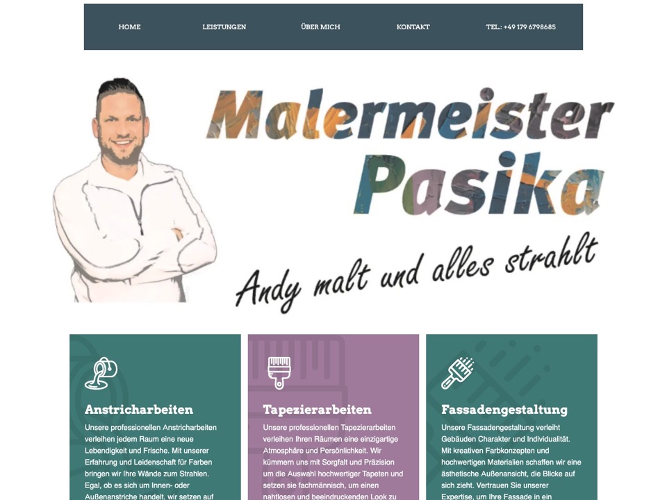 Projektvorschau von andypasika.de